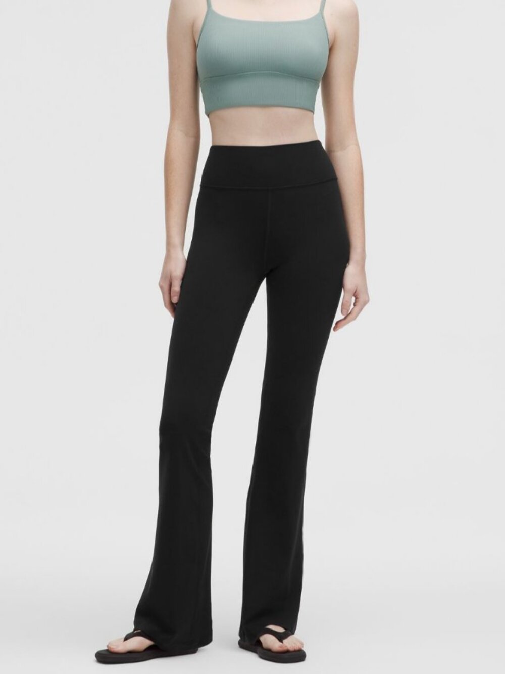 Lululemon Groove Nulu High-Rise Flared Pants Black Size 14 Leggings Stretchy 30"